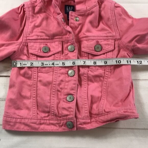 Gap Girl's Denim Hooded Jacket - Picture 5 of 10